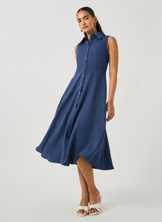Styli Sleeveless Shirt Dress - Image 1