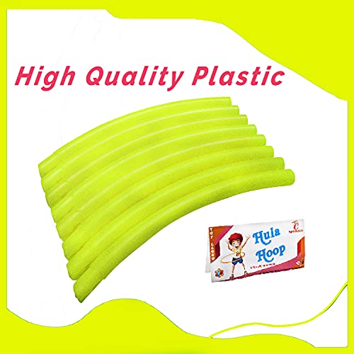 Toy Cloud Octa Design 8 Inter-lockable Pieces Adjustable Hula Hoop for Adults Exercise (4 Size, 18-29 Inch, Fluorescent) - Image 3