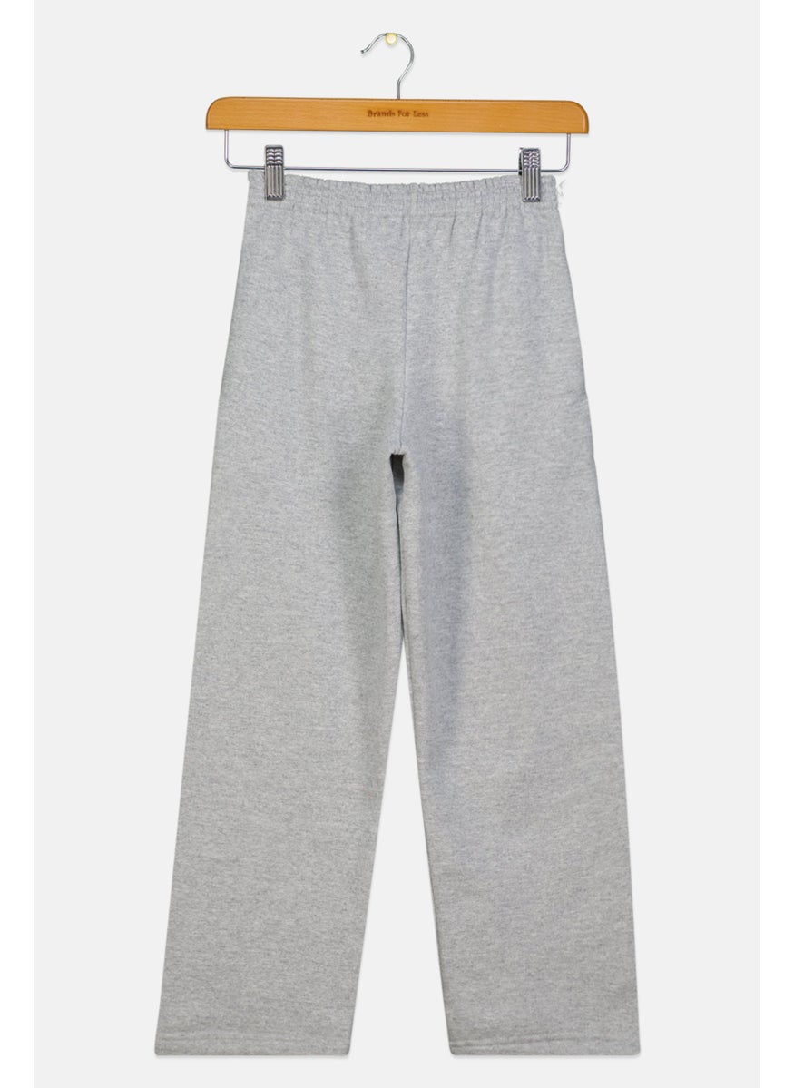 Champion Kids Boy Sportswear Fit Outdoor Sweatpants, Heather Grey  - Image 2