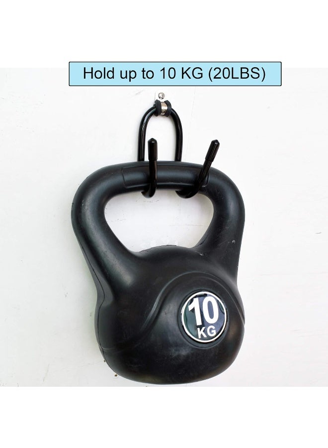 YYST Skateboard Wall Mount Skateboard Wall Hanger Storage Rack Flexible Hanger - Fit Cruiser Boards, Skateboards, Penny Boards, Longboards, etc- W Style - No Board - 2/PK - Image 4