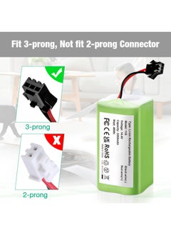 FirstPower Firstpower 144V 2800Mah Battery Compatible With Eufy Robovac 11S 11S Plus 11S Max 12 15C Max 15C 30 30C Max G10 Hybrid G20 And Ecovacs Deebot N79Dn622 Not For 2 Prong Connector  - Image 4