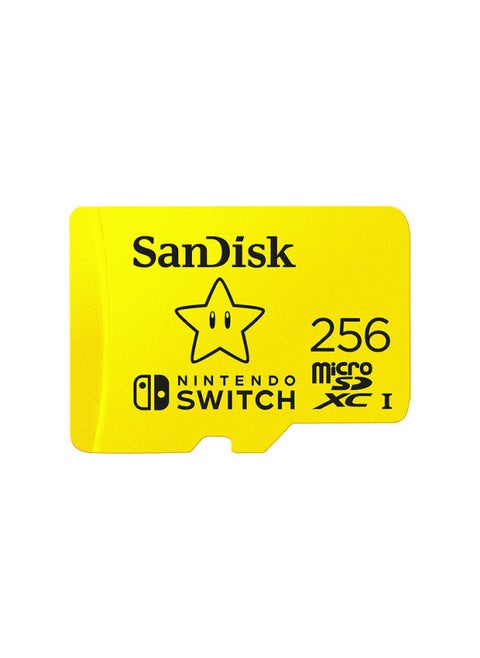 Sandisk 256G Nintendo Switch Joint Special TF HiGh-speed Sd Card 256G Game CoNSole Ns Memory Card Suitable-Color:Yellow-Capacity:256GB