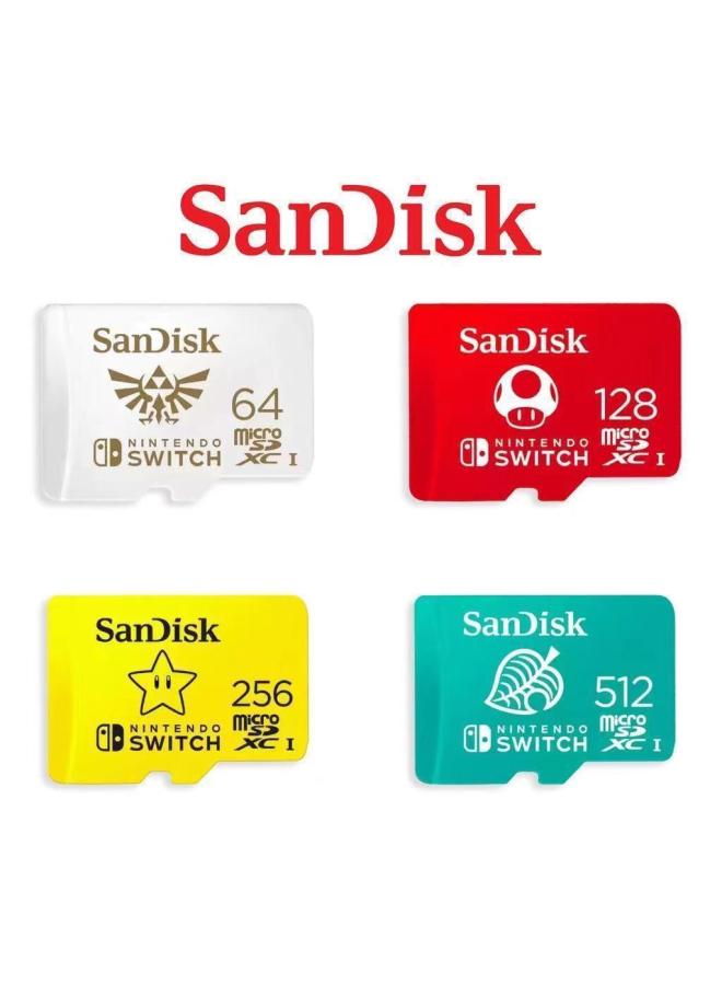 Sandisk 256G Nintendo Switch Joint Special TF HiGh-speed Sd Card 256G Game CoNSole Ns Memory Card Suitable-Color:Yellow-Capacity:256GB