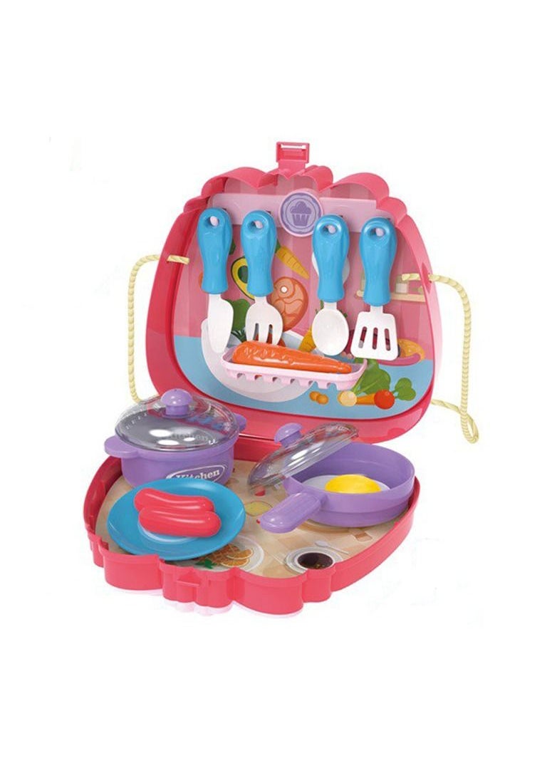 Swift 20 Pcs Kitchen Toys Set Tableware Pretend Cooking Food Play Dinnerware Set Safe Cute Children Girl Toy Gift Fun Game Toy Kitchen  - Image 4
