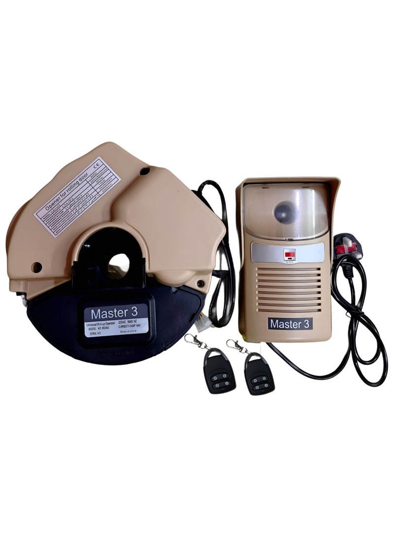 Professional Grade Master 3 Garage Roller Door Opener - 550N Lifting Force, 2 Remote Controls, 130W Australian-Designed Motor - Image 1