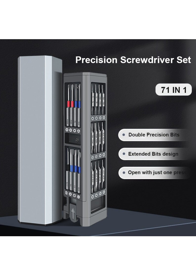 71 in 1 Screwdriver Set Precision Magnetic Screw Driver Bit Professional Multi-Function Repair Tool for iPhone Xiaomi Watch PC  - Image 1