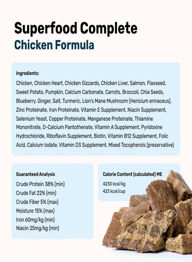 BADLANDS RANCH - Superfood Complete, Air-Dried Adult Dog Food - High Protein, Zero Fillers, Superfood Nutrition by Katherine Heigl (24 oz., Premium Chicken) - Image 2
