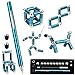 Jopstacext Fidget Pen Cool Toys Pen Decompression Magnetic Metal Pen Desk Toys Multifunctional Deformable Writing Pen Basket Stuffers Gadgets Gift for Kids Adults Blue - Image 2