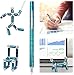 Jopstacext Fidget Pen Cool Toys Pen Decompression Magnetic Metal Pen Desk Toys Multifunctional Deformable Writing Pen Basket Stuffers Gadgets Gift for Kids Adults Blue - Image 3