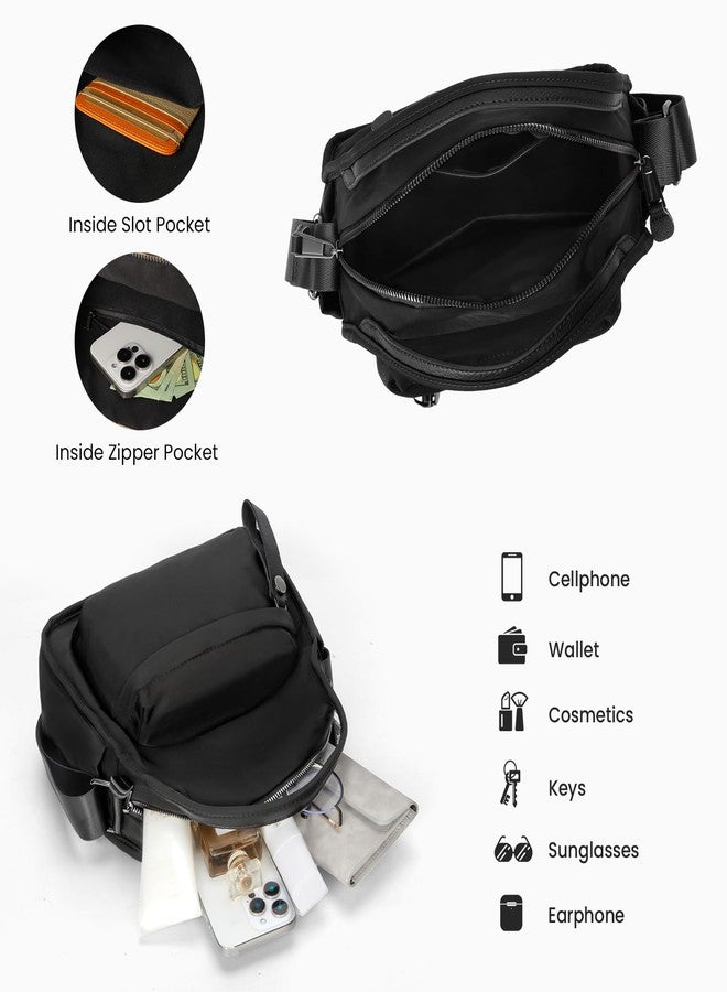 CATSEA Women's Elegant Solid Color Shoulder Bag Fashionable Zipper Crossbody Bags Soft Top Handle Handbag Purse - Image 5