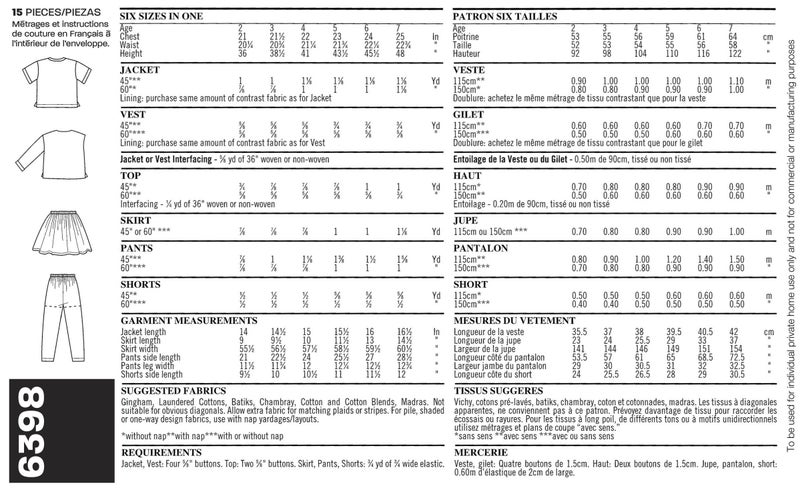 New Look Sewing Pattern Size A (2-3-4-5-6-7) - Image 5