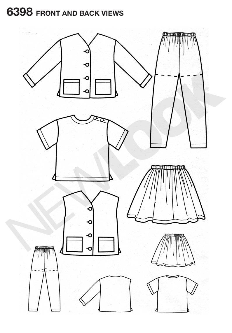 New Look Sewing Pattern Size A (2-3-4-5-6-7) - Image 2