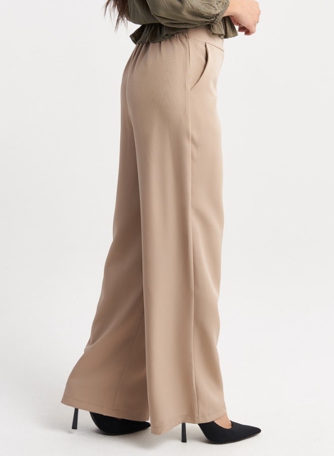 HaILYS Hailys Women's Trouser , Beige  - Image 3