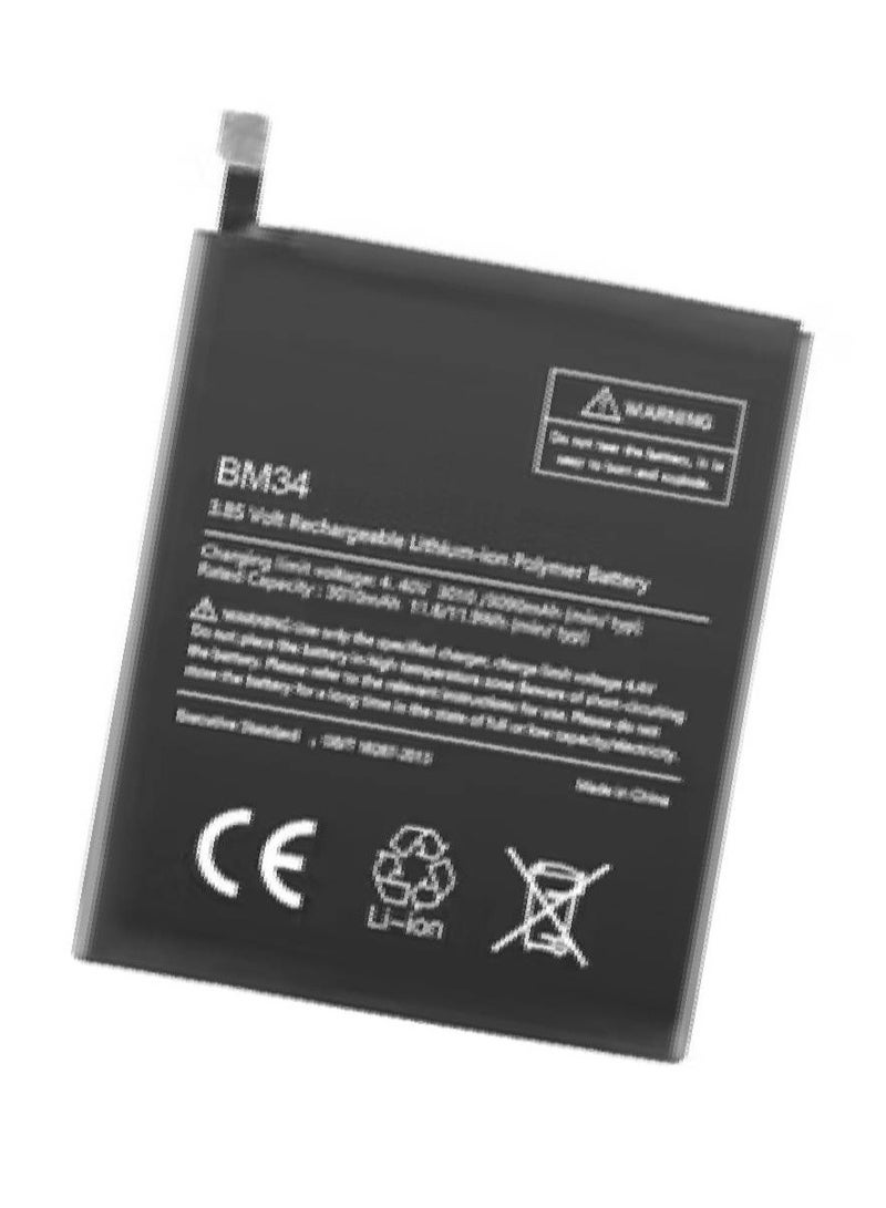 جينيكست بطارية بديلة أصلية عالية الجودة لهاتف Xiaomi Mi Note Pro (BM34) - أسود - Image 2