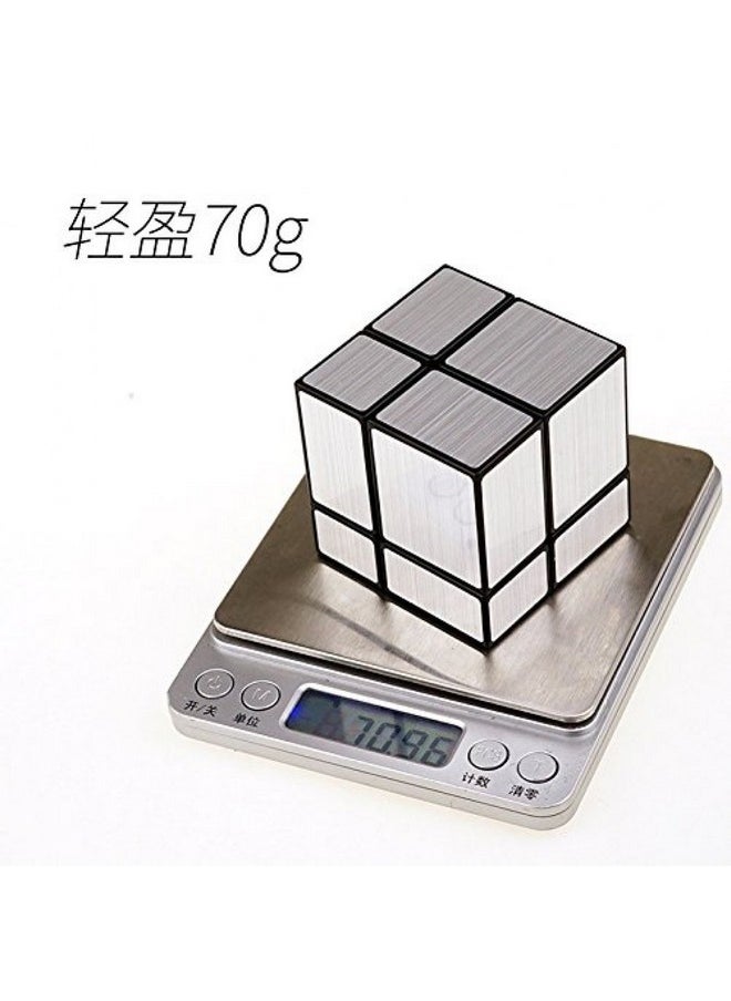CuberSpeed - Cuberspeed 2x2 Mirror Black Body with Silver Magic Cube Mirror Silver Blocks 2x2x2 Speed Cube - Image 1