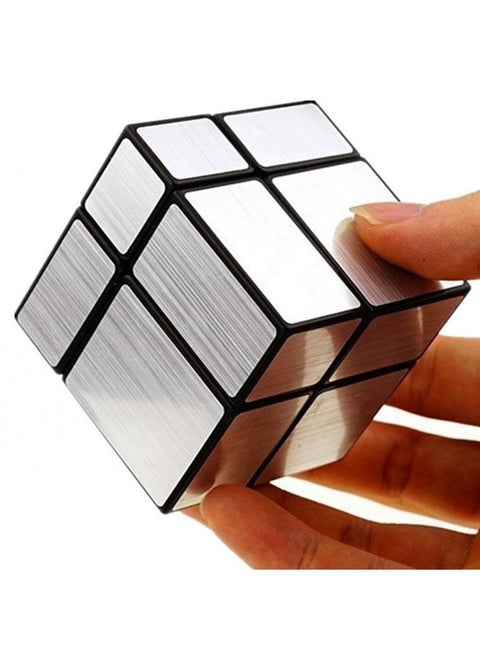 Cuberspeed 2x2 Mirror Black Body with Silver Magic Cube Mirror Silver Blocks 2x2x2 Speed Cube
