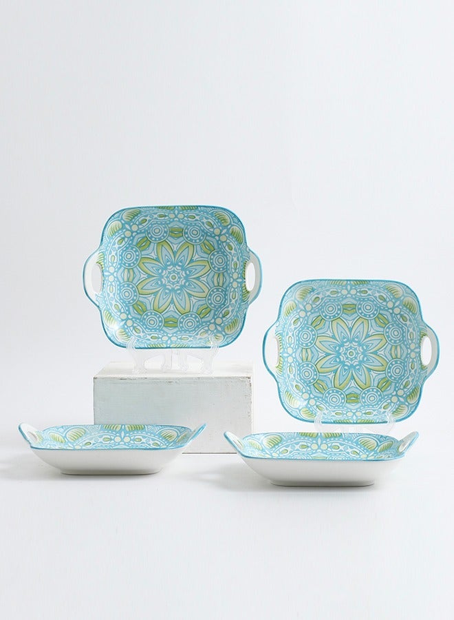 شور لوحات عشاء من 4 قطع، بيتزا بان  23.7x19.6x5.2سم - Image 1