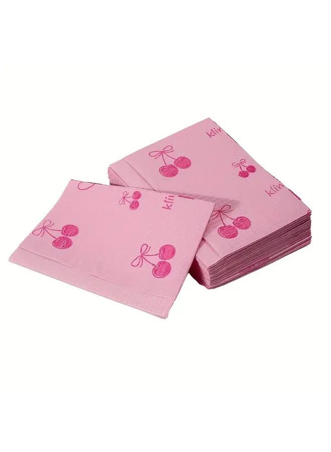 Pink Pattern Random Table Mat Waterproof Easy Clean Nail Art Salon Mat 50pcs - Image 2