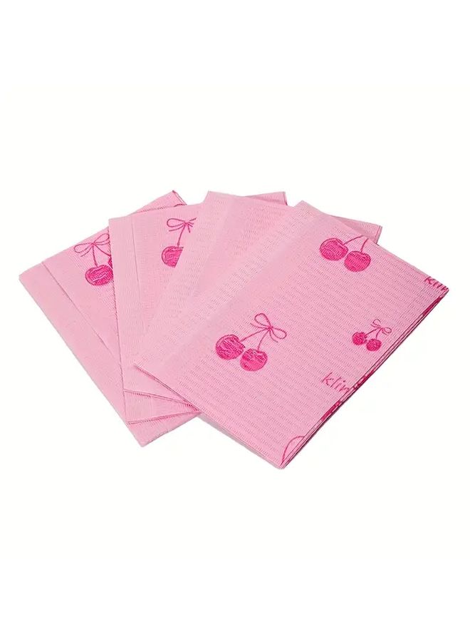 Pink Pattern Random Table Mat Waterproof Easy Clean Nail Art Salon Mat 50pcs - Image 3