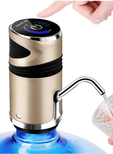 Smart Drinking Water Jug Pump Electric Touch Screen Automatic Drinking Water Pump Dispenser Switch with Child Lock for Camping Kitchen Office