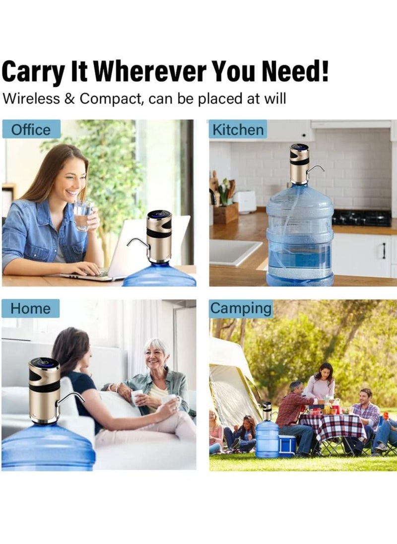 Generic - Smart Drinking Water Jug Pump Electric Touch Screen Automatic Drinking Water Pump Dispenser Switch with Child Lock for Camping Kitchen Office - Image 1