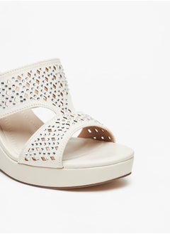 Celeste Women's Embellished Slip-On Sandals with Platform Heels  - Image 5