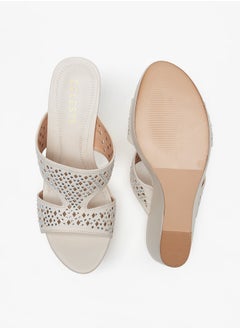 Celeste Women's Embellished Slip-On Sandals with Platform Heels  - Image 4