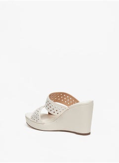 Celeste Women's Embellished Slip-On Sandals with Platform Heels  - Image 2