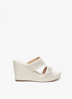Celeste Women's Embellished Slip-On Sandals with Platform Heels  - Image 3