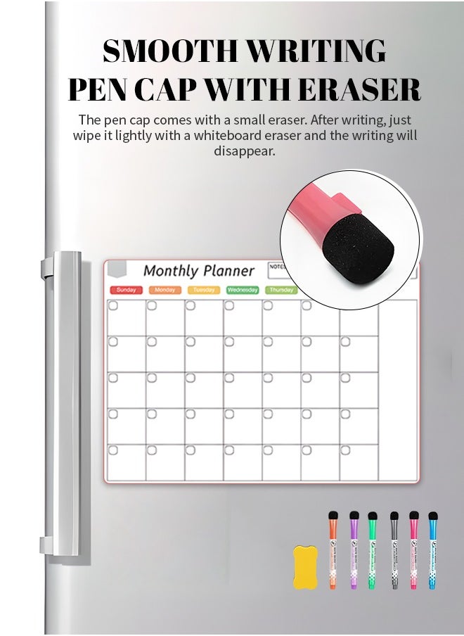 Generic - Bendable Dry Erase Board Magnetic Whiteboard Easy to Wipe Clean Without Marks for To-Do Lists, Fitness Plans, Schedule Board - Image 1