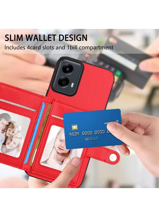 S-TOP Case For Motorola Moto G 5G 2024 Button Card Bag RFID Anti-theft Phone Case - Image 5