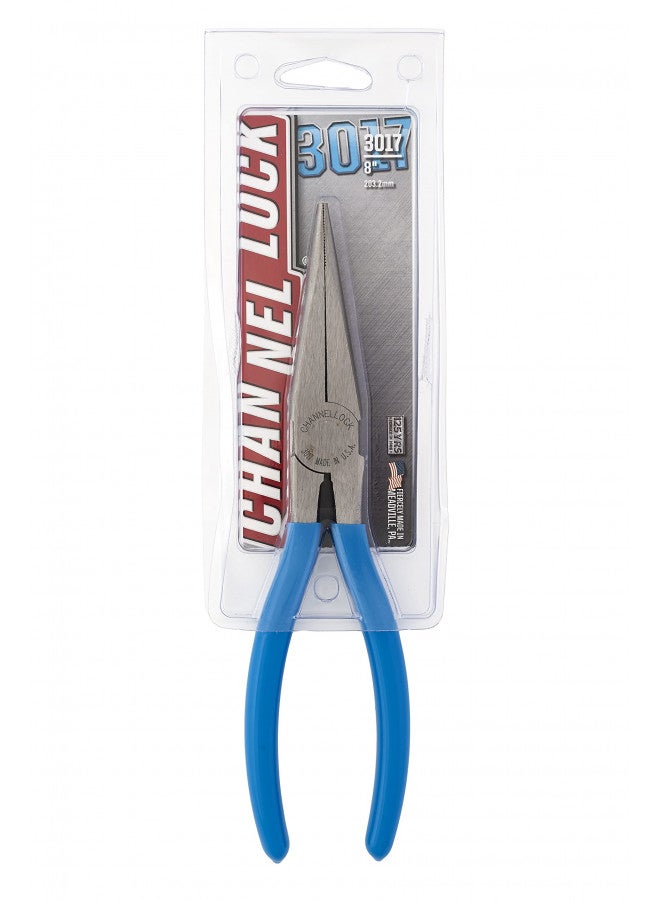 Channellock 3017 8-Inch Long Nose Plier, Blue - Image 2