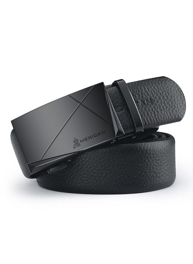 Scarecrow Men's Leather Belt With Automatic Buckle, Genuine Top-grain Cowhide, Business Casual Waistband, Qixi Valentine's Day Gift For Boyfriend - Image 3