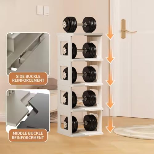 Aliensware 2 Tier Shoe Rack, Sturdy, Collapsible and Versatile Almirah Shoe Storage Organizer Stand, Foldable Closet, Stackable Cabinet for Boots, Slipper, Sneaker,Living Room,Aliens,Bedroom-Cream - Image 3
