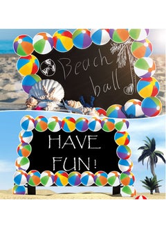 Y&D Beach Ball Border Decor Sticker, Bulletin Suitable for Board, White Cork Room Decor, Desk and Classroom  - Image 4