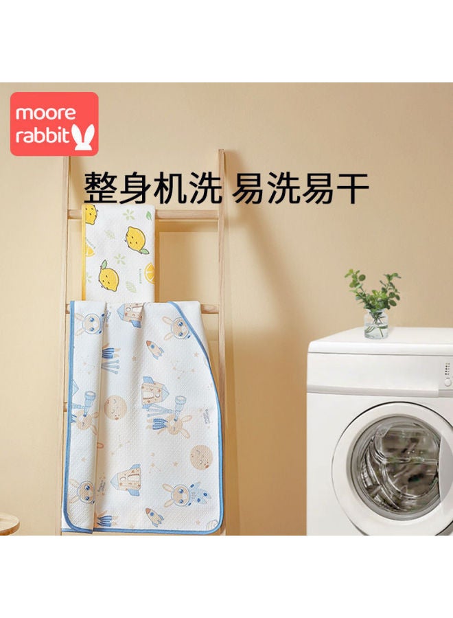 فوط أطفال من القطن النقي فئة أ - مقاومة للماء، قابلة للغسل، كبيرة الحجم، مبطنة من الجانبين، غير قابلة للانزلاق، تسمح بمرور الهواء، حصيرة طبية لحديثي الولادة - Image 4