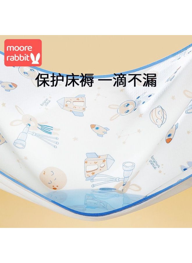 فوط أطفال من القطن النقي فئة أ - مقاومة للماء، قابلة للغسل، كبيرة الحجم، مبطنة من الجانبين، غير قابلة للانزلاق، تسمح بمرور الهواء، حصيرة طبية لحديثي الولادة - Image 2