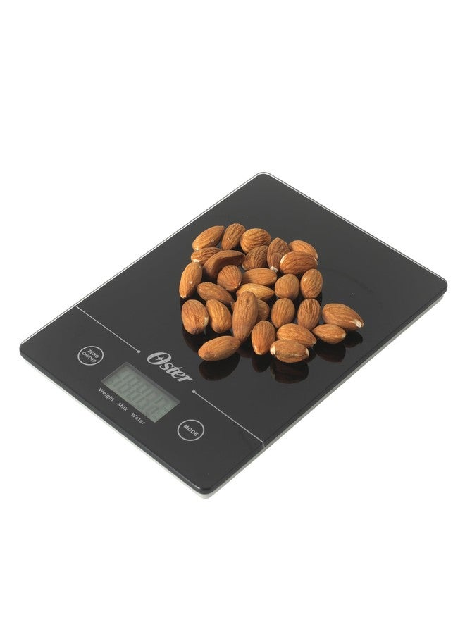 Oster Gridley Digital Kitchen Scale - High Precision 11 LB Food Scale with LCD Display, Tare Function, Gram and Ounce Measurement, Slim Black Design - Image 1