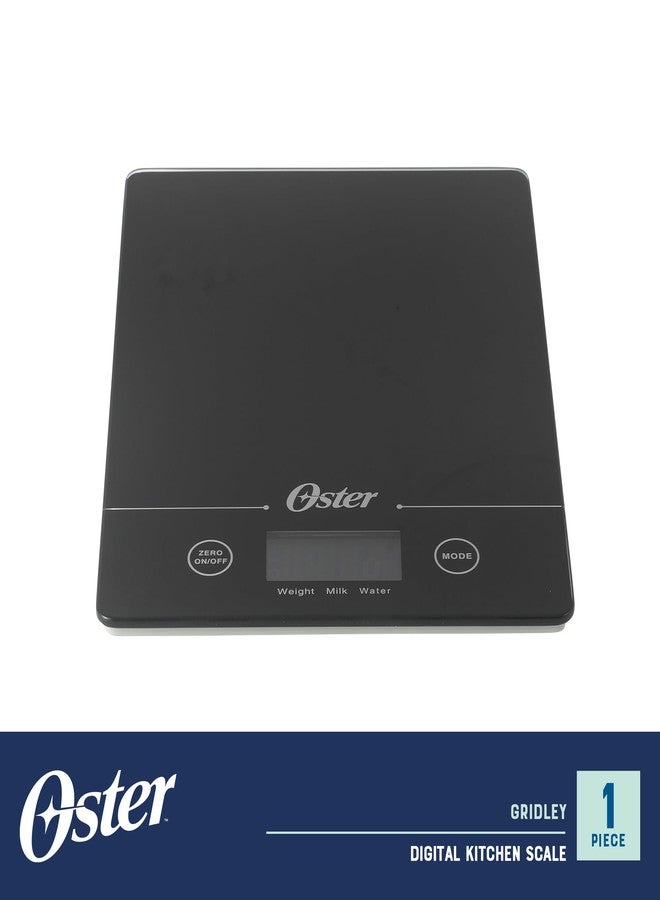Oster Gridley Digital Kitchen Scale - High Precision 11 LB Food Scale with LCD Display, Tare Function, Gram and Ounce Measurement, Slim Black Design - Image 2