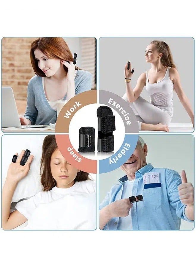 Finger Splint, Set of 2 Trigger Finger Brace with 10 Nylon Sleeves for Finger Pain Relief and Sport Injuries, Swelling Tendon Release Relieving Finger Stiffness and Sprained Knuckles - Image 5