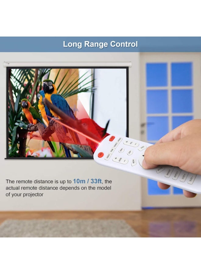 Universal Projector Remote Control, Remote Controller for Projector, Remote Distance Is Up to 10m / 33ft - Image 3