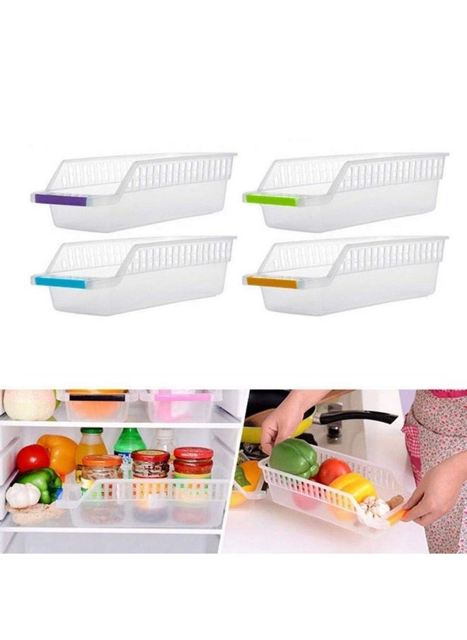 INOVERA (LABEL) INOVERA (LABEL) 12 Pieces Fridge Storage Containers | Space Saver Refrigerator Organizers for Vegetable, fruits, Food (Multi-Color)  - Image 3