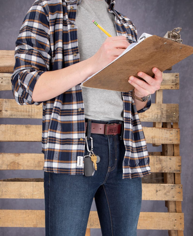 Timberland حزام ميكانيكي للرجال من تيمبرلاند برو بدون خدوش وبدون مشبك، بلون الجوز، 38 - Image 2