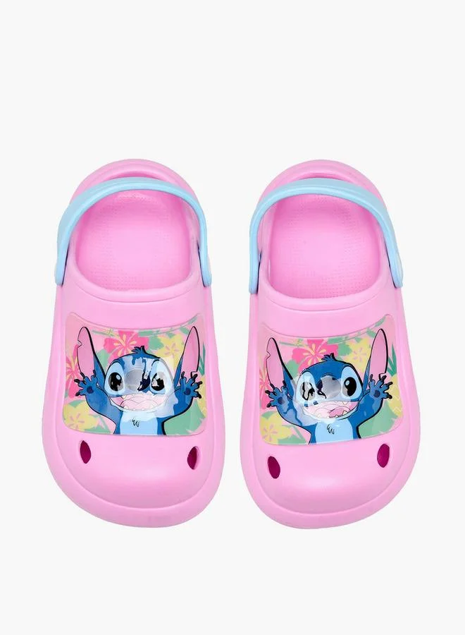 ديزني Disney Girls Stitch Print Clogs