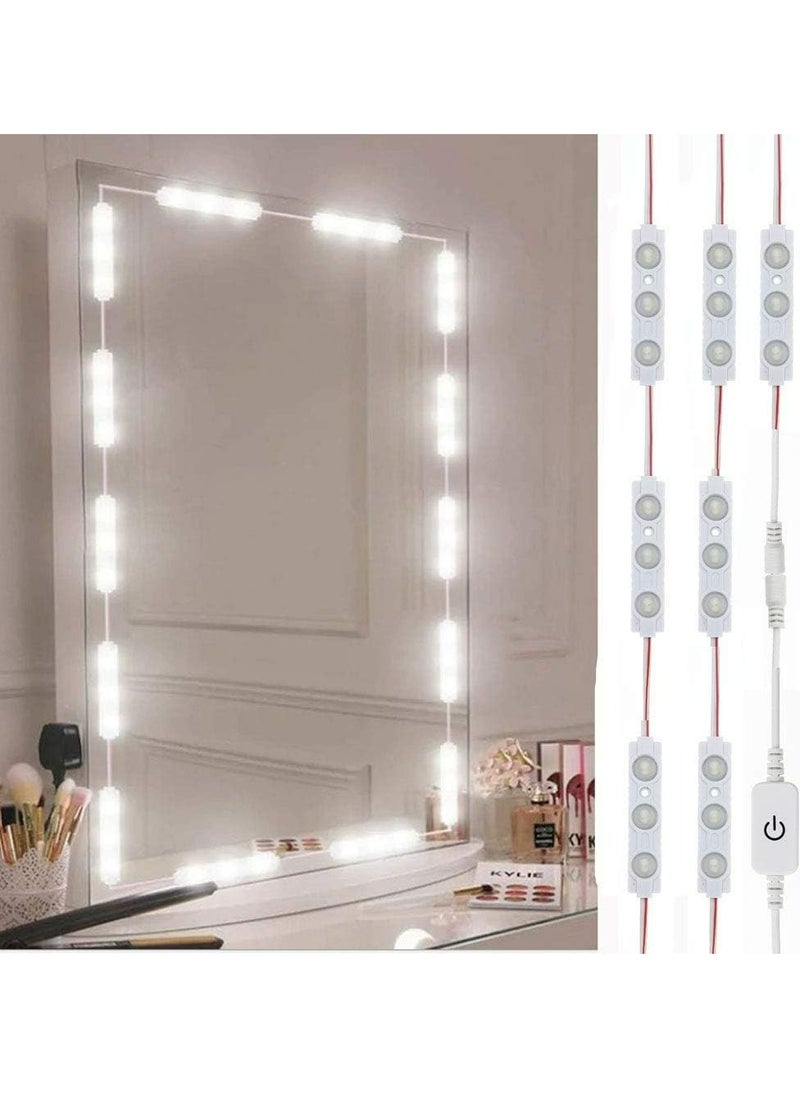 Generic Led Vanity Mirror Lights, Hollywood Style Vanity Make Up Light, Ultra Bright White LED, Dimmable Touch Control Lights Strip, for Makeup Vanity Table & Bathroom Mirror, Mirror Not Included  - Image 1
