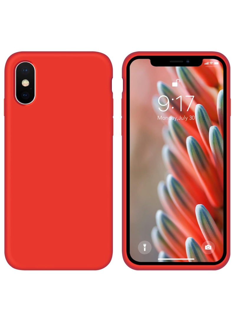 JOMILA Case for iPhone X/iPhone Xs Case Liquid Silicone Gel Rubber Phone Case,iPhone X/iPhone Xs 5.8 Inch Full Body Slim Soft Microfiber Lining Protective Case - Image 1