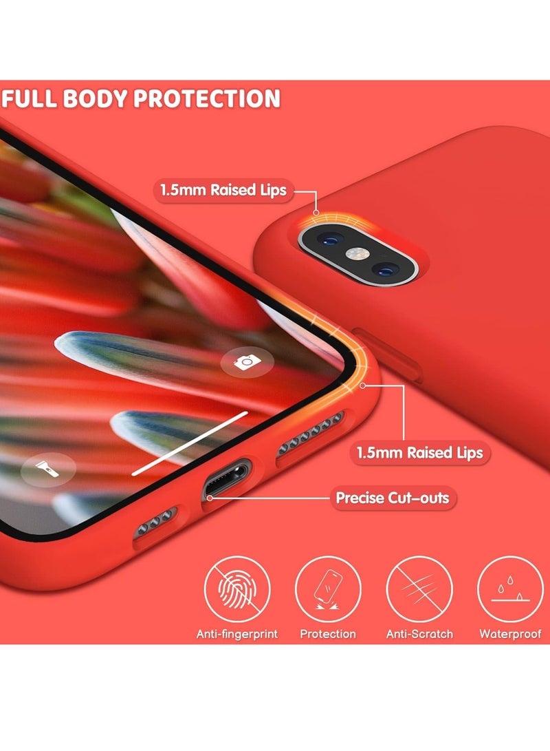JOMILA Case for iPhone X/iPhone Xs Case Liquid Silicone Gel Rubber Phone Case,iPhone X/iPhone Xs 5.8 Inch Full Body Slim Soft Microfiber Lining Protective Case - Image 3