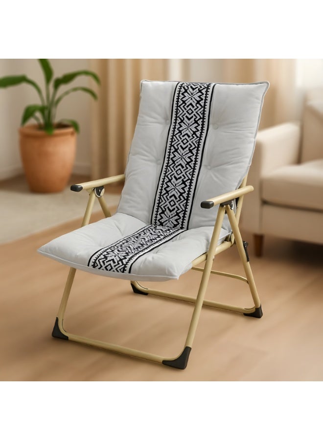 كادي ون كرسي رحلات محمول قابل للطي بظهر مرتفع 5 أوضاع قابلة للتعديل، كرسي تخييم مبطن عالي الجودة ببطانة قابلة للإزالة و أرجل مانعة للانزلاق، مقعد رحلات خفيف الوزن مزود بمساند للذراعين - Image 2