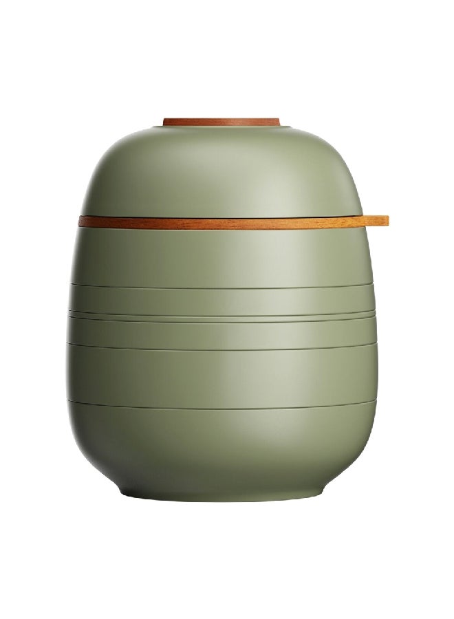 MasterPro 9-Piece Portable Lightweight and Stackable Dinner Set Green 39 x 26 x 26.5 cm BGMP-12001-BK/CR/OR/BL - Image 1