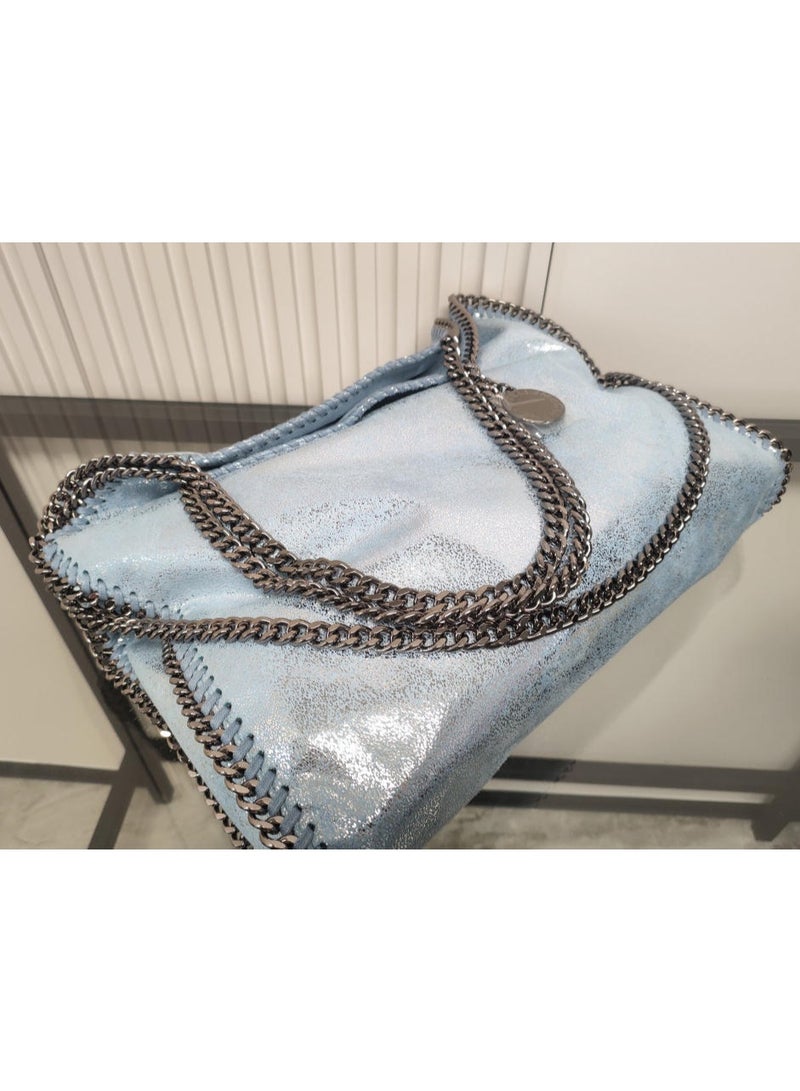 stella falabella chain Fold-Over LARGE size tote bag - Image 4